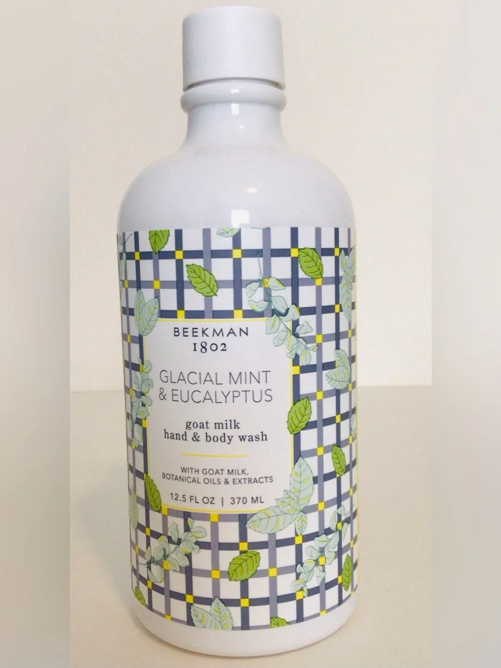 Beekman 1802 GLACIAL MINT & EUCALYPTUS Hand & Body Wash 12.5 Oz w/Pump SEALED